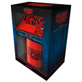 Imagen 1 de Pack Regalo Taza + Llavero + Posavasos The World Is Turning Upside Down Stranger Things