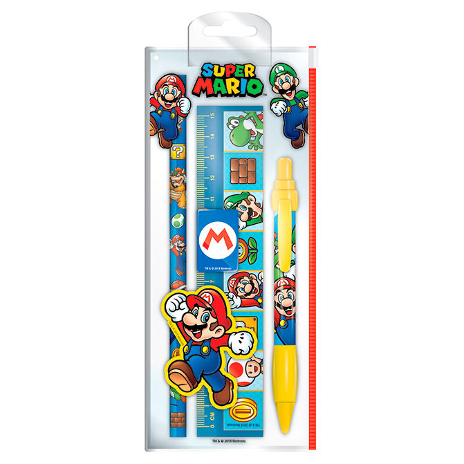 Imagen 1 de Set Papeleria Super Mario Bros Nintendo