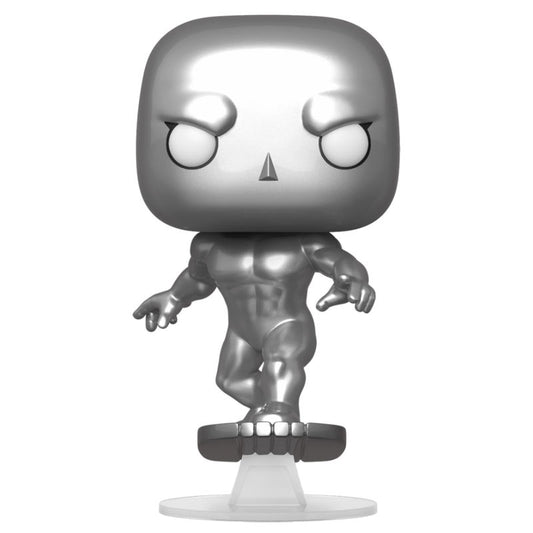 Imagen de Figura Pop Marvel Los 4 Fantasticos Silver Surfer parte de nuestra colección en Espadas y más, sitio oficial.