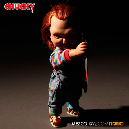 Imagen de Muñeco Chucky El Muñeco Diabolico Sonido 38Cm parte de nuestra colección en Espadas y más, sitio oficial.