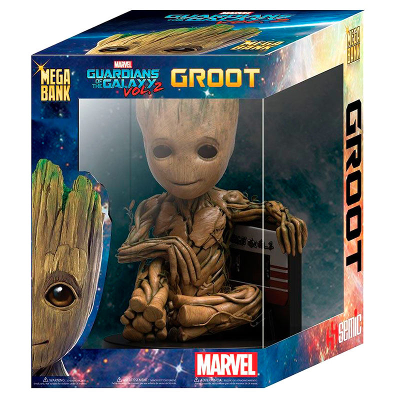 Imagen 6 - Figura Hucha Baby Groot Cassette Guardianes De La Galaxia 2 Marvel