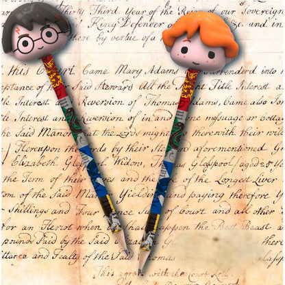 Imagen de Blister 2 Lapices Con Goma 3D Harry Potter parte de nuestra colección en Espadas y más, sitio oficial.