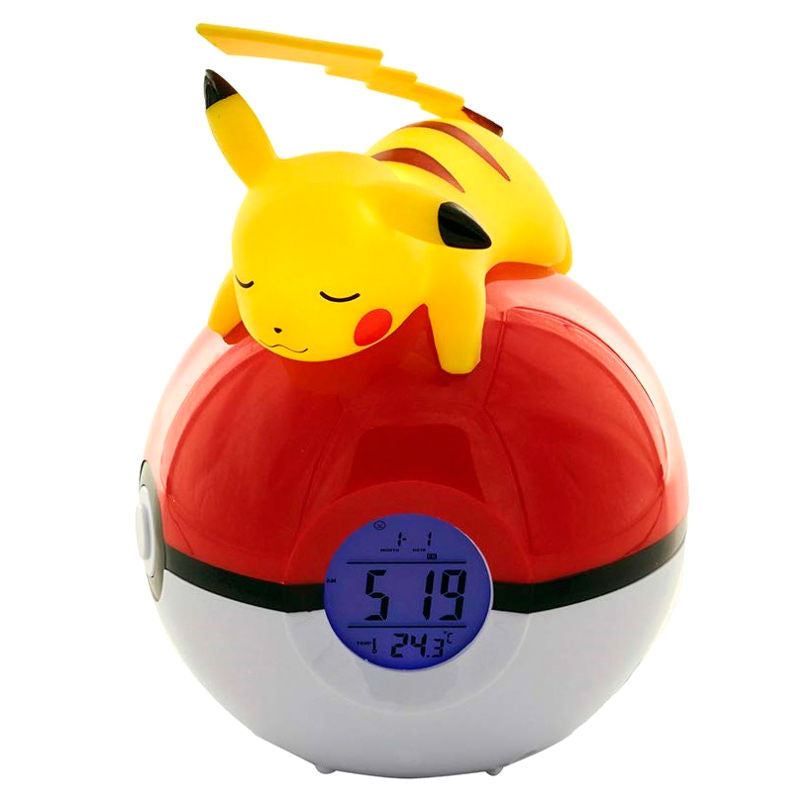 Imagen 4 de Lampara Despertador Led Pikachu Pokeball Pokemon