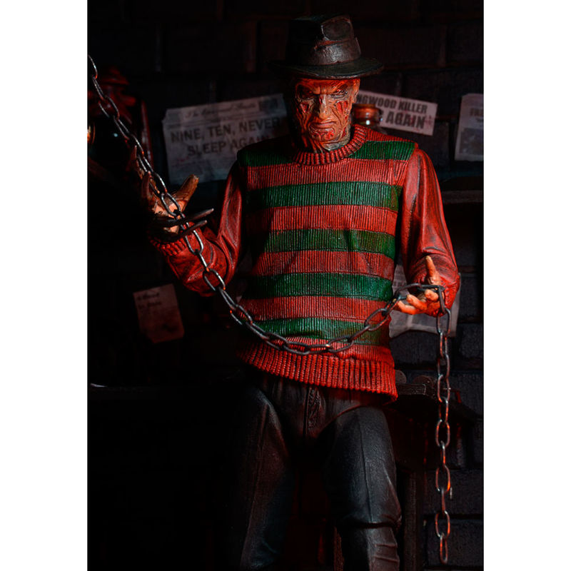 Imagen 3 - Figura Articulada Ultimate Freddy Krueger 30Th Anniversary Pesadilla En Elm Street 18Cm