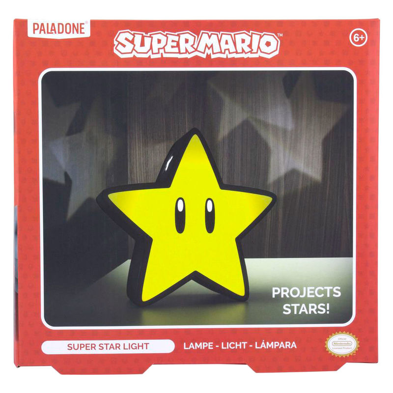 Imagen de Lampara Super Estrella Super Mario Bros Nintendo parte de nuestra colección en Espadas y más, sitio oficial.