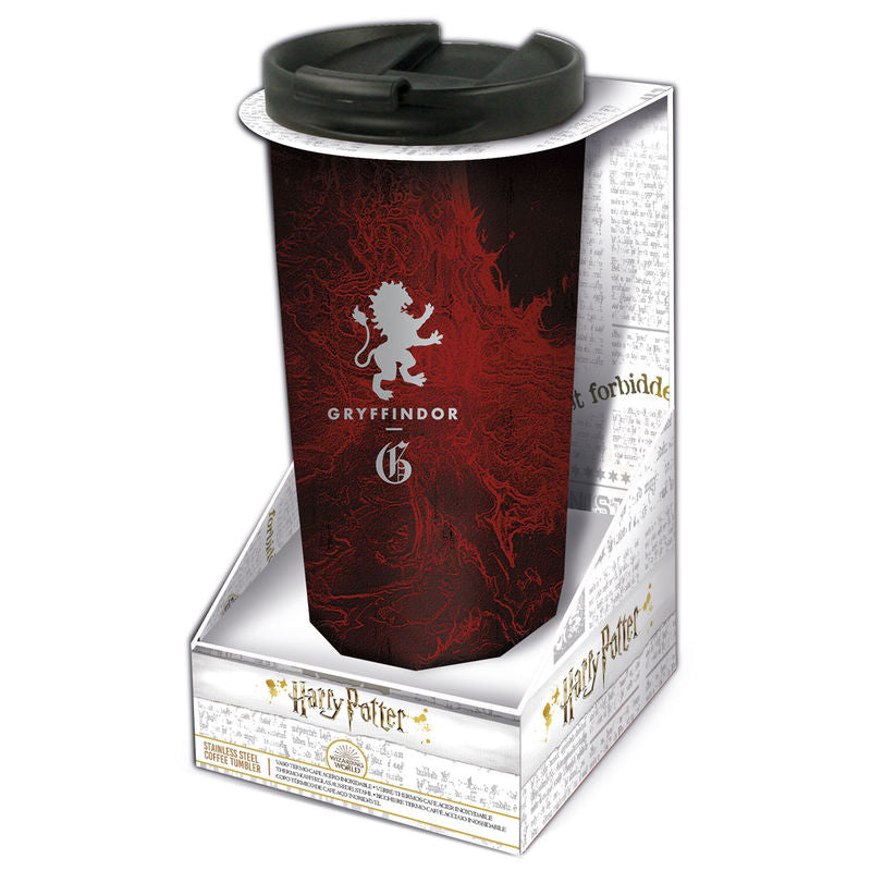 Imagen 1 de Vaso Cafe Acero Inoxidable Harry Potter Griffindor 425Ml