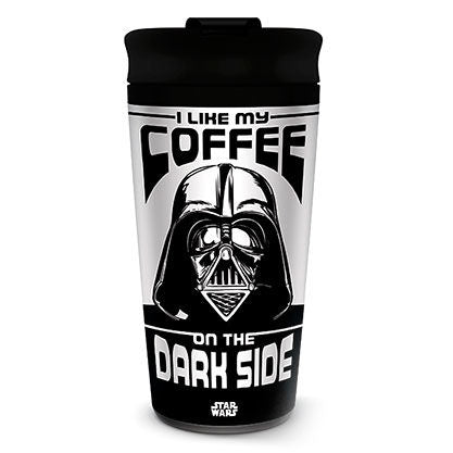 Imagen de Taza Viaje I Like My Coffe On The Dark Side Darth Vader Star Wars parte de nuestra colección en Espadas y más, sitio oficial.