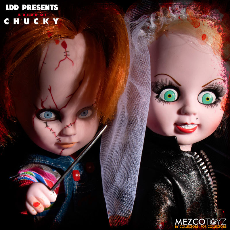 Imagen de Set 2 Muñecos Chucky And Tifanny Living Dead Dolls 25Cm parte de nuestra colección en Espadas y más, sitio oficial.