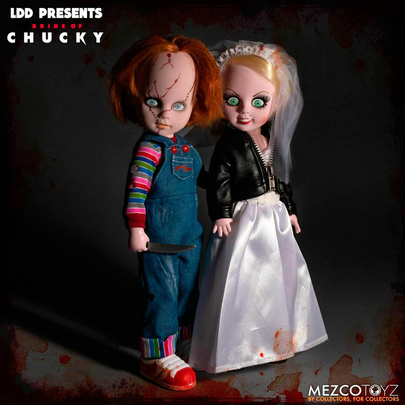 Imagen de Set 2 Muñecos Chucky And Tifanny Living Dead Dolls 25Cm parte de nuestra colección en Espadas y más, sitio oficial.