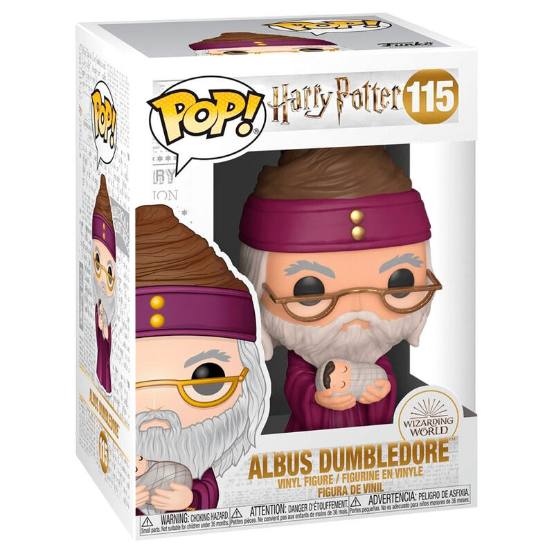 Imagen 2 de Figura Pop Harry Potter Dumbledore With Baby Harry