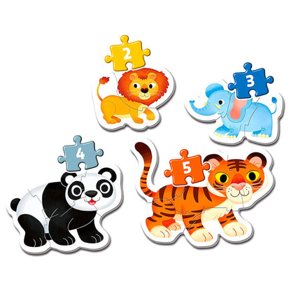 Imagen 2 de Puzzle My First Puzzle Wild Animals 3-6-9-12Pzs