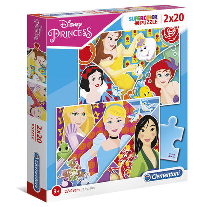 Imagen 2 de Puzzle Maxi Princesas Disney 2X20pzs