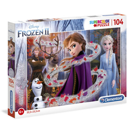 Imagen 2 de Puzzle Glitter Effect Frozen 2 Disney 104Pzs
