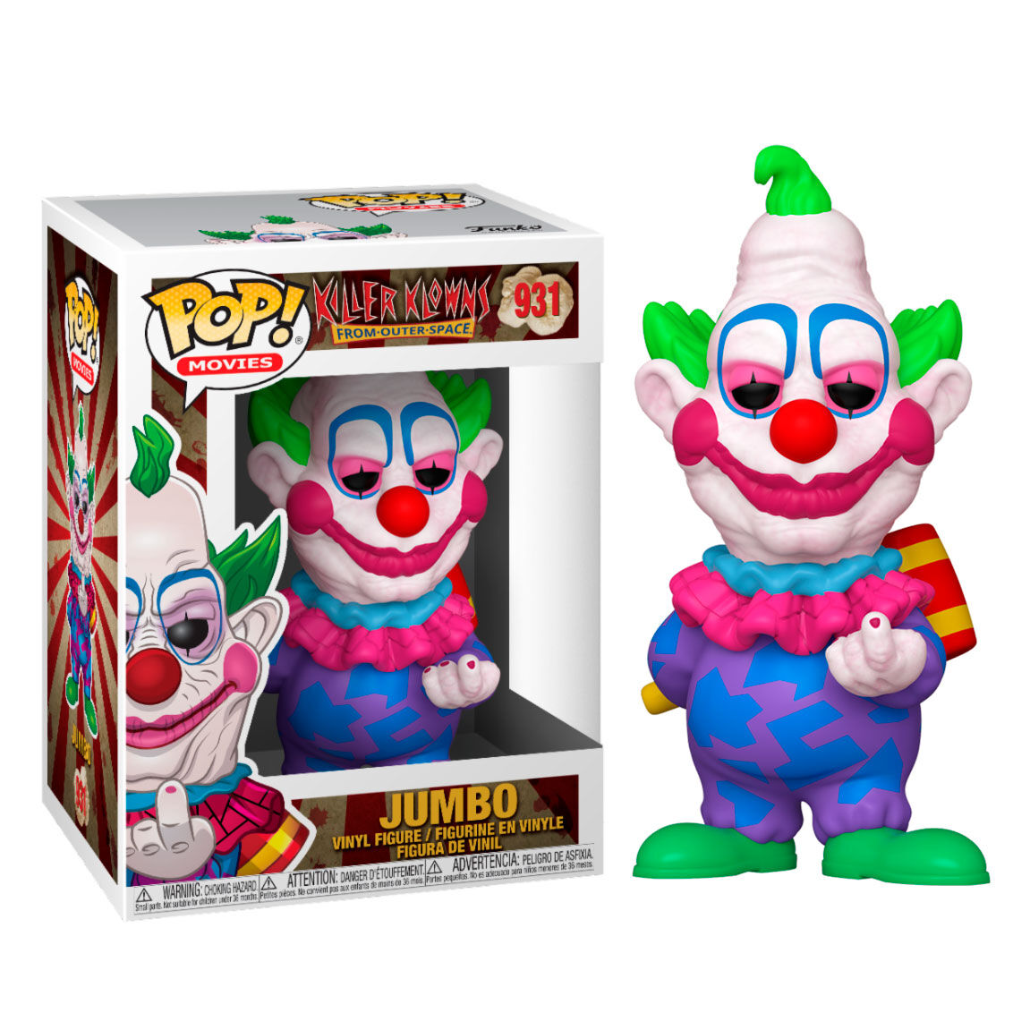 Imagen de Figura Pop Killer Klowns From Outer Space Jumbo parte de nuestra colección en Espadas y más, sitio oficial.