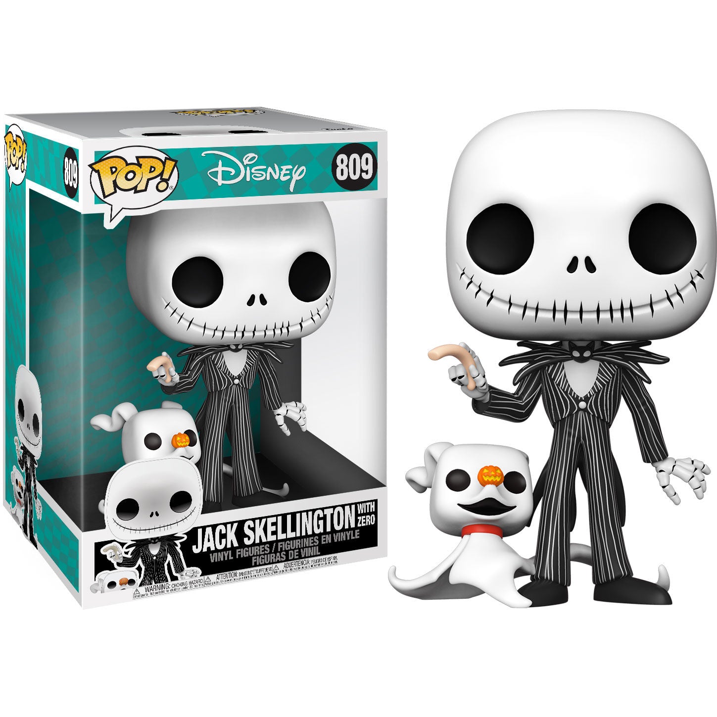 Imagen 1 - Figura Pop Disney Pesadilla Antes De Navidad Jack With Zero 25Cm