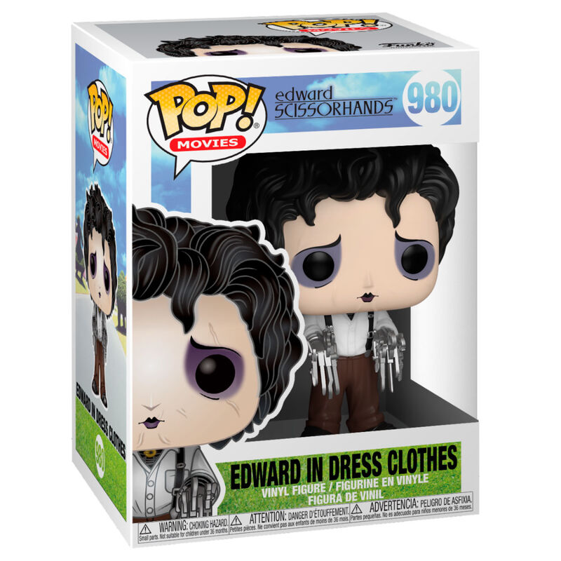 Imagen de Figura Pop Eduardo Manostijeras Edward In Dress Clothes parte de nuestra colección en Espadas y más, sitio oficial.