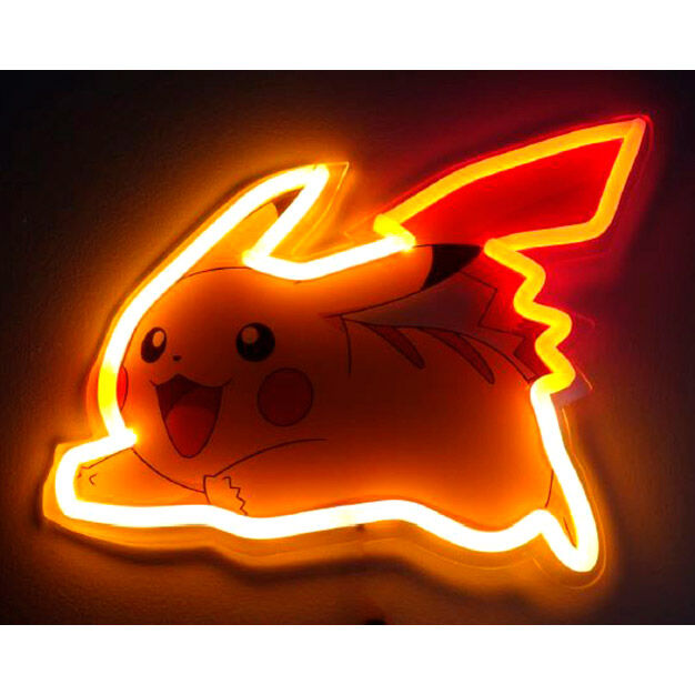 Imagen 1 - Lampara Mural Neon Pikachu Pokemon