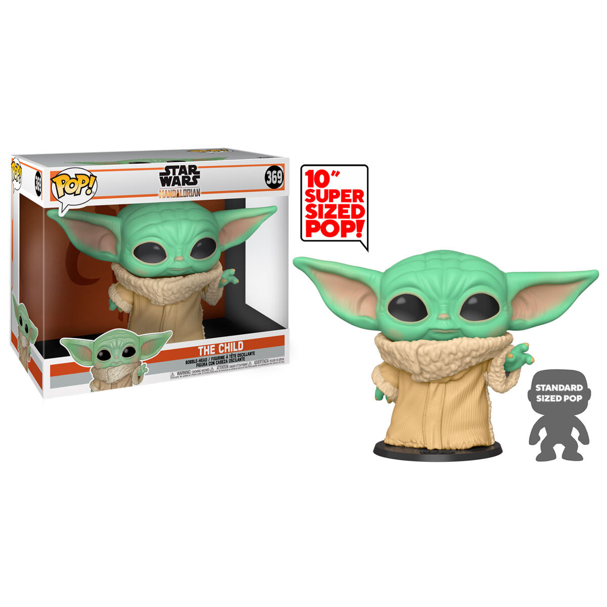 Imagen 2 de Figura Pop Star Wars Mandalorian Yoda The Child 25Cm