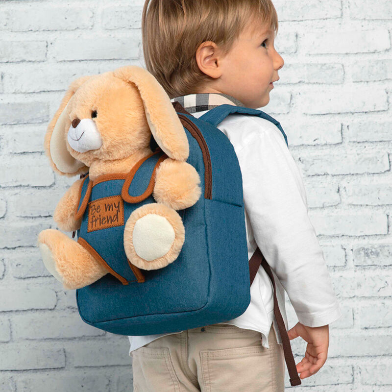 Imagen 1 de Mochila + Peluche Conejo Bob 26Cm