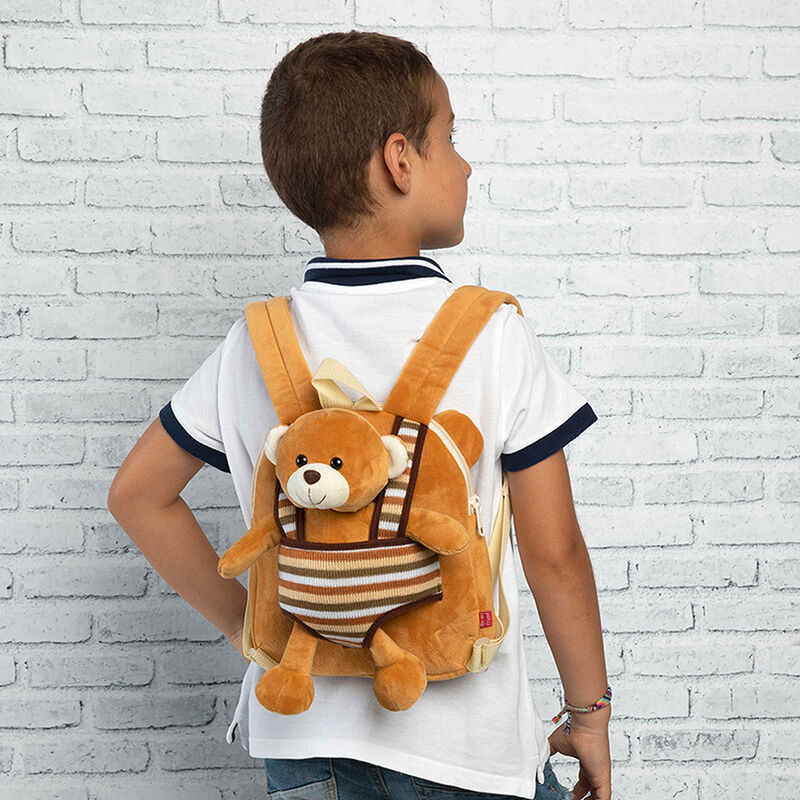 Imagen 3 de Mochila Reversible + Peluche Oso Benji 25Cm