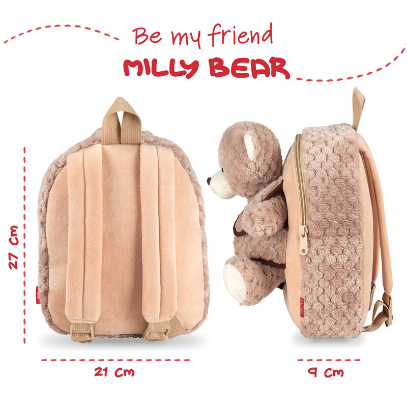 Imagen 3 de Mochila + Peluche Oso Milly 26Cm