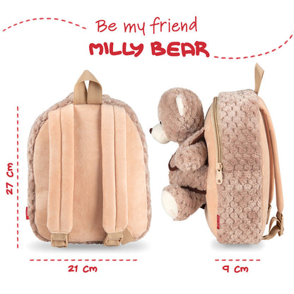 Imagen 3 de Mochila + Peluche Oso Milly 26Cm