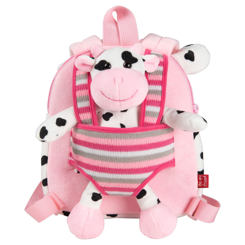 Imagen 4 de Mochila Reversible + Peluche Vaca Connie 25Cm