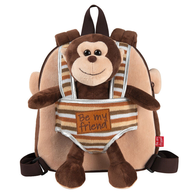 Imagen 4 de Mochila Reversible + Peluche Mono Max 25Cm