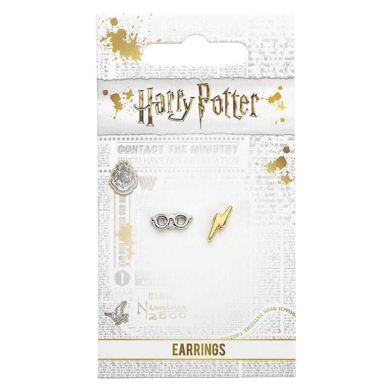 Imagen 1 - Pendientes Lightening Bolt And Glasses Harry Potter