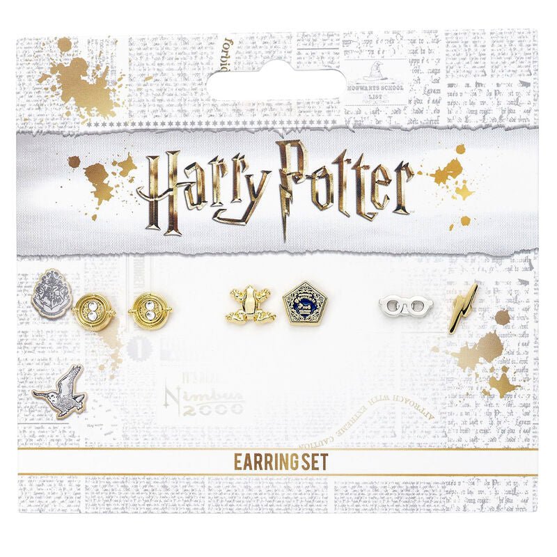 Imagen 1 - Set 3 Pendientes Harry Potter Surtido