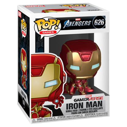 Imagen 2 de Figura Pop Marvel Avengers Game Iron Man Stark Tech Suit