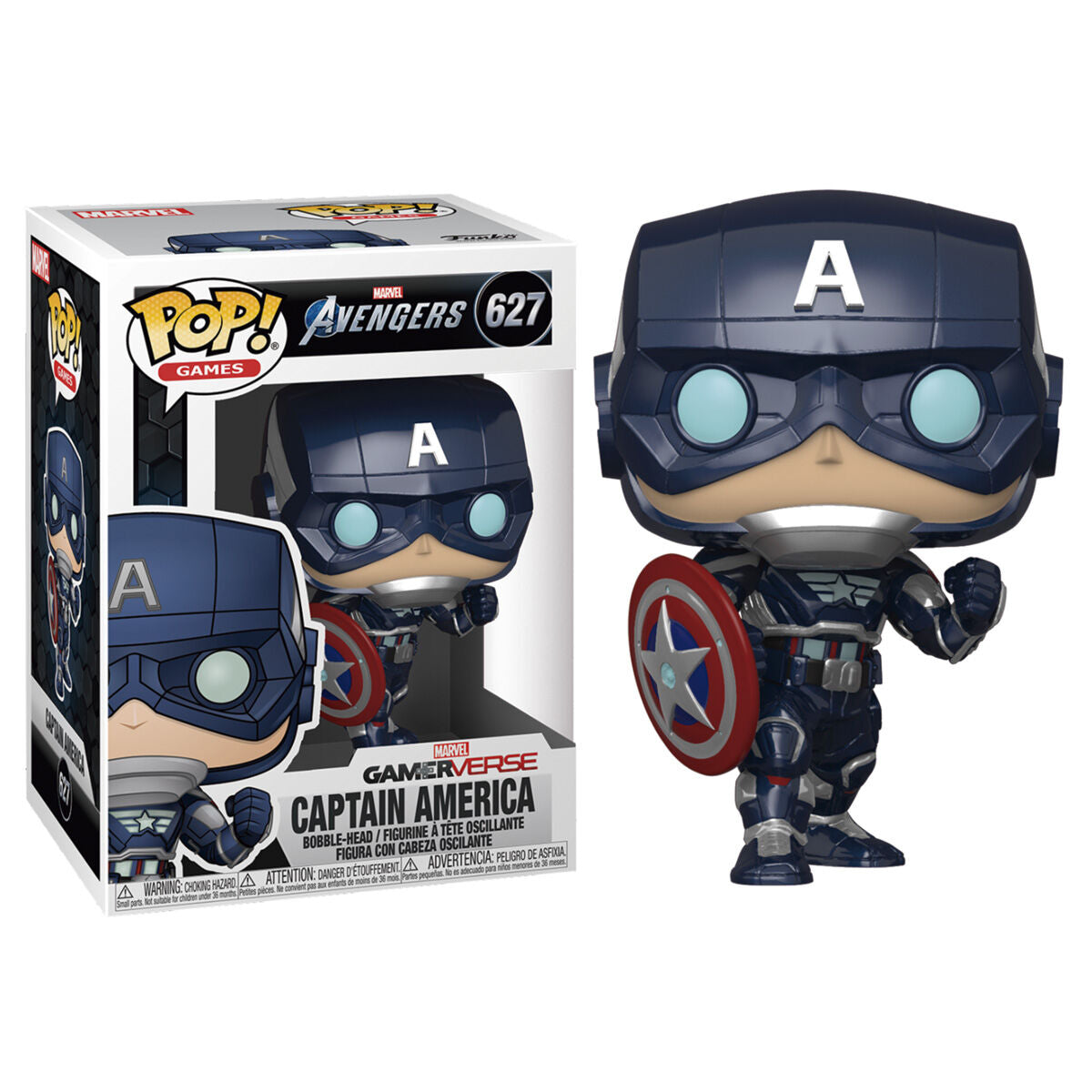 Imagen 1 de Figura Pop Marvel Avengers Game Captain America Stark Tech Suit