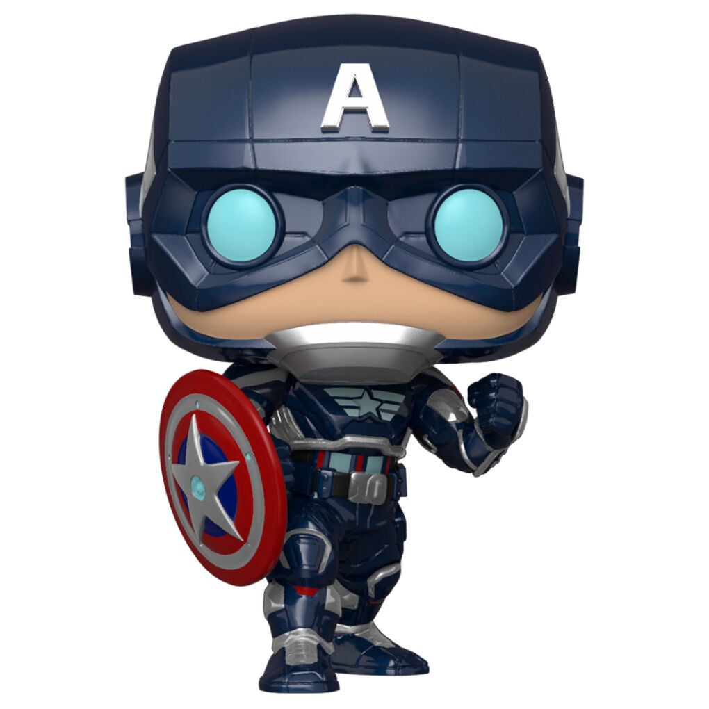 Imagen 3 de Figura Pop Marvel Avengers Game Captain America Stark Tech Suit