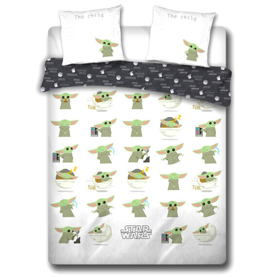 Imagen 1 - Funda Nordica Baby Yoda The Mandalorian Star Wars Algodon Cama 135Cm