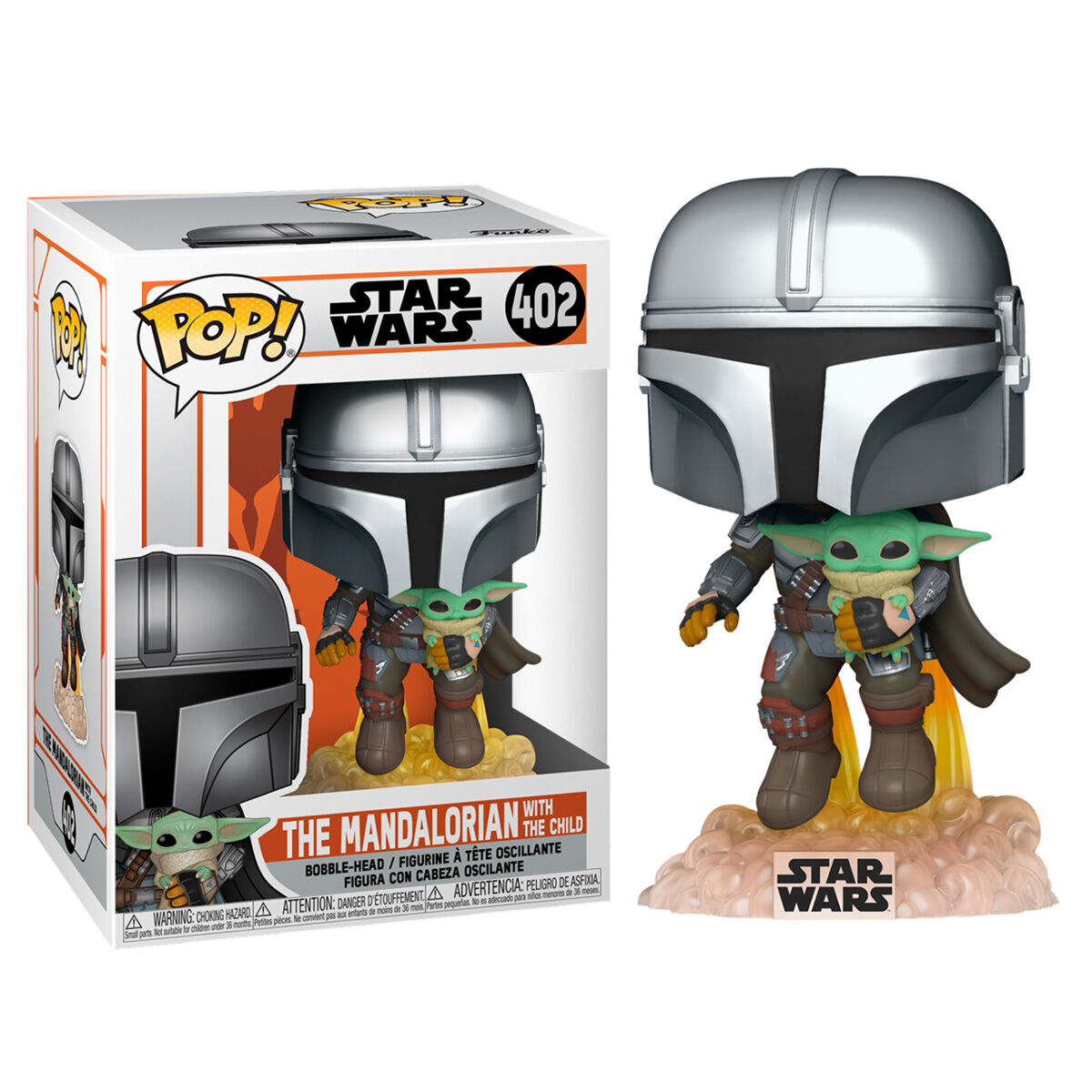 Imagen 1 de Figura Pop Star Wars The Mandalorian Mando Flying With Jet Pack