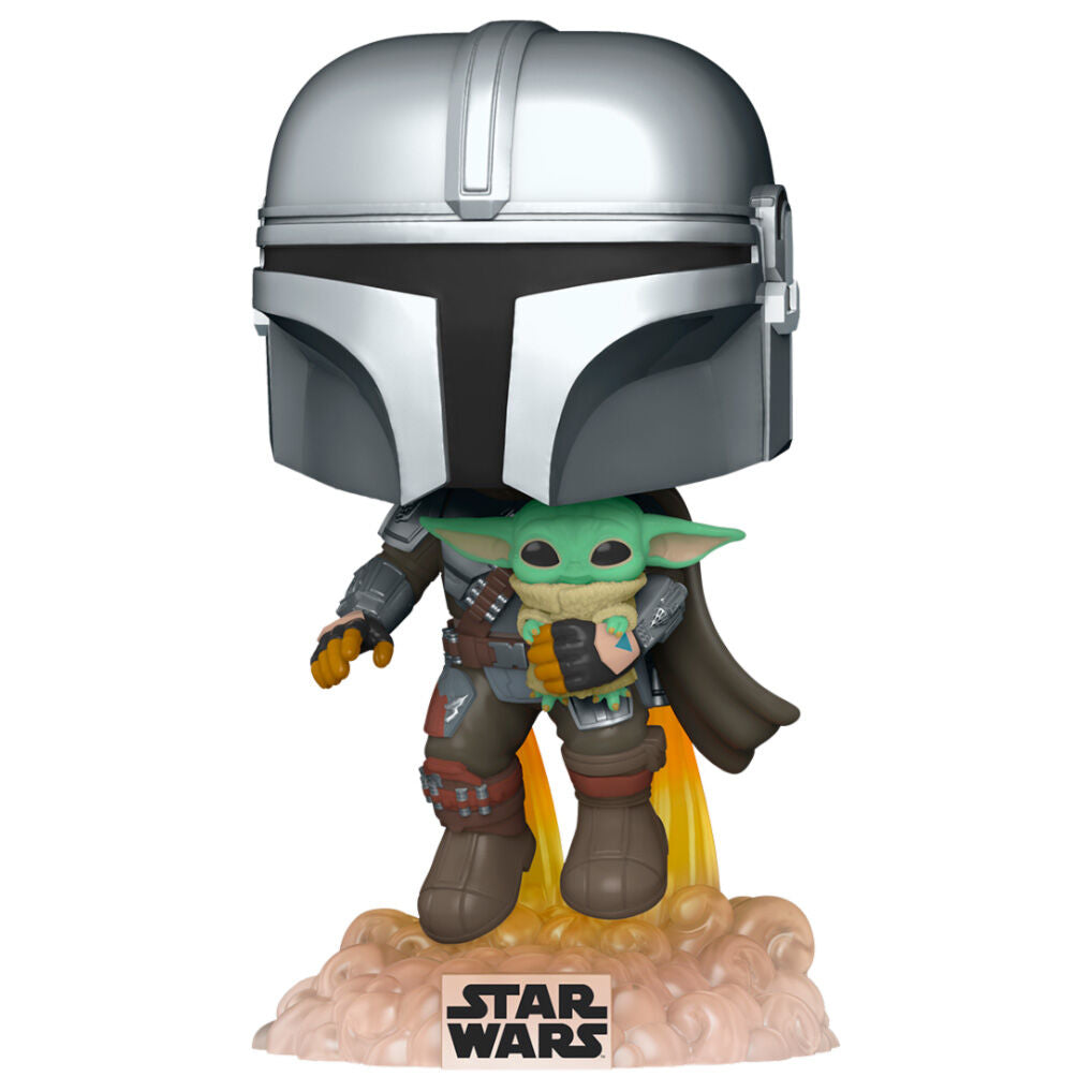 Imagen 2 de Figura Pop Star Wars The Mandalorian Mando Flying With Jet Pack