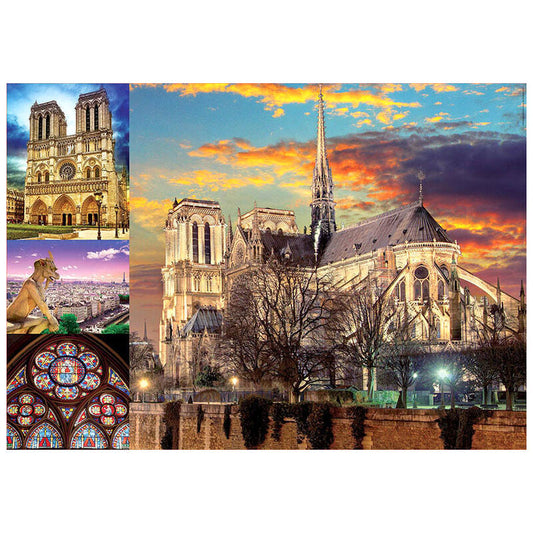 Imagen 1 de Puzzle Collage De Notre Dame 1000Pzs