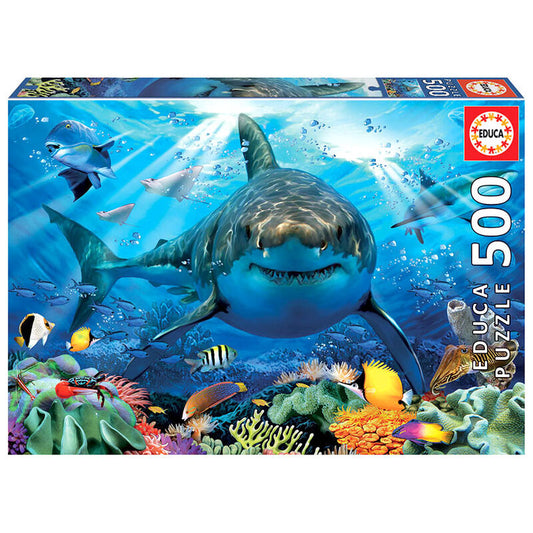 Imagen 1 de Puzzle Gran Tiburon Blanco 500Pzs