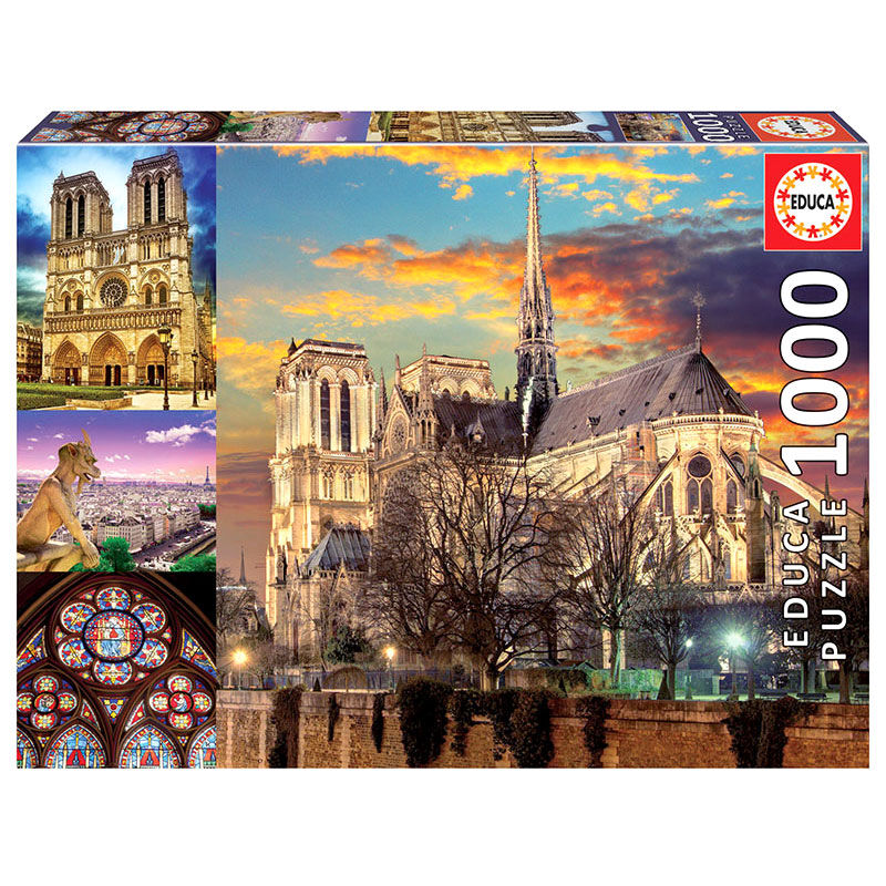 Imagen 2 de Puzzle Collage De Notre Dame 1000Pzs
