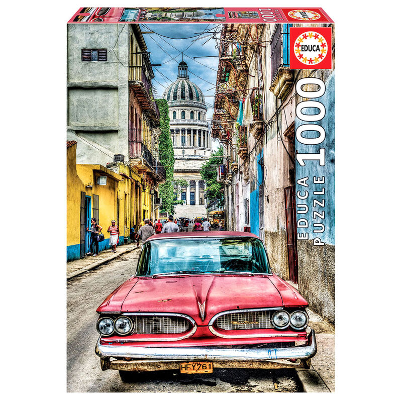 Imagen 2 de Puzzle Coche En La Habana 1000Pzs