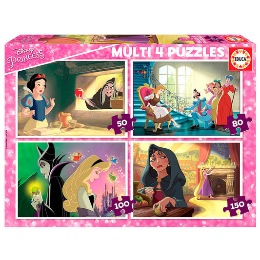 Imagen 1 de Puzzle Multi Princesas Vs Villanos Disney 50-80-100-150Pzs