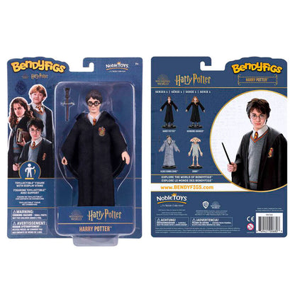 Imagen 1 de Figura Maleable Bendyfigs Harry Con Varita Harry Potter 19Cm