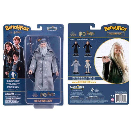 Imagen 1 de Figura Maleable Bendyfigs Dumbledore Con Varita Harry Potter 19Cm