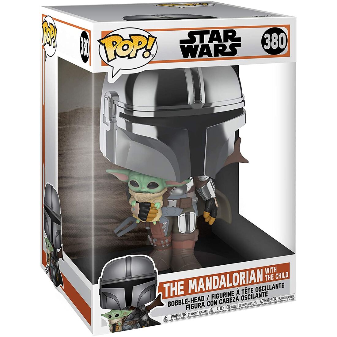 Imagen 2 de Figura Pop Star Wars Mandalorian With Yoda Child 25Cm