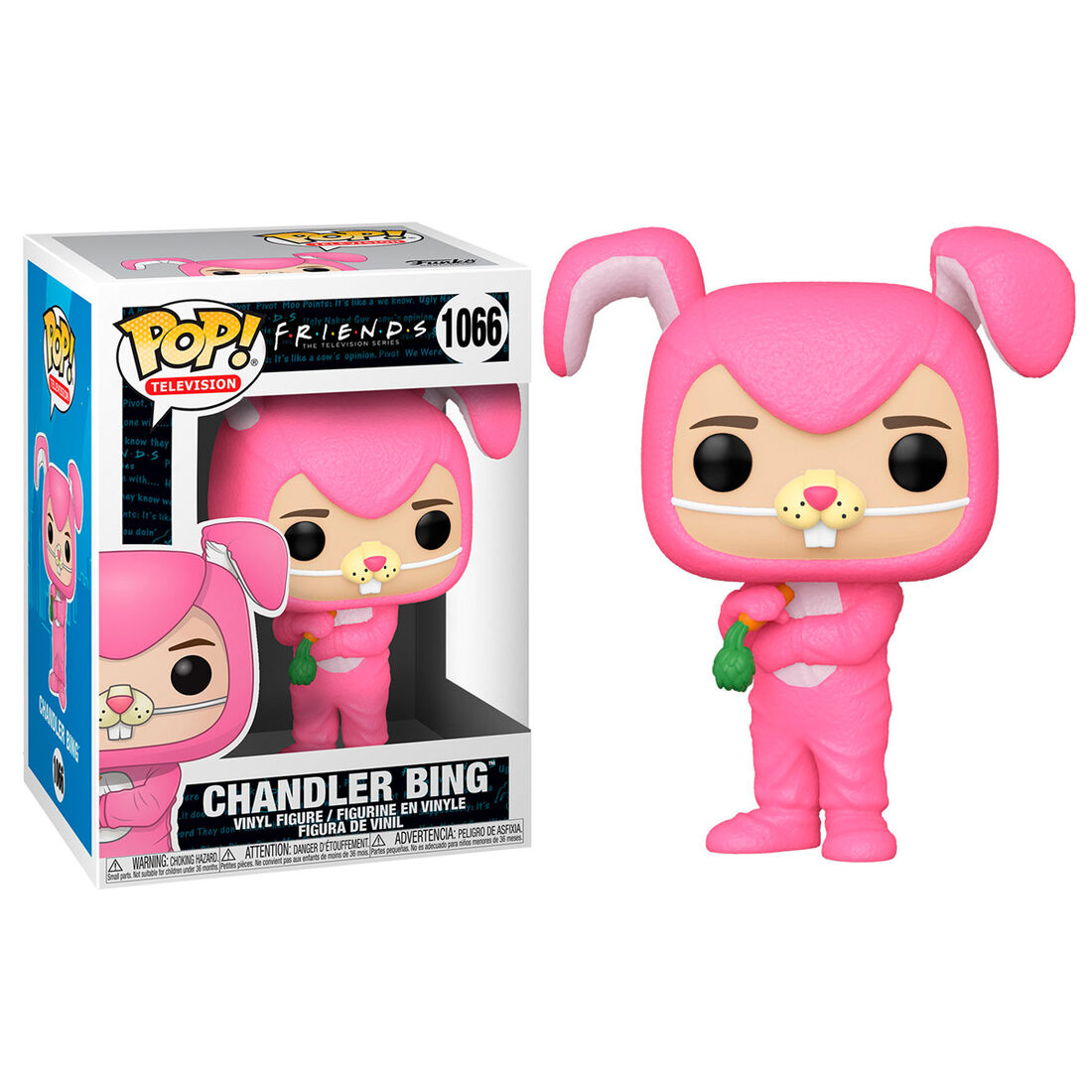 Imagen de Figura Pop Friends Chandler As Bunny parte de nuestra colección en Espadas y más, sitio oficial.