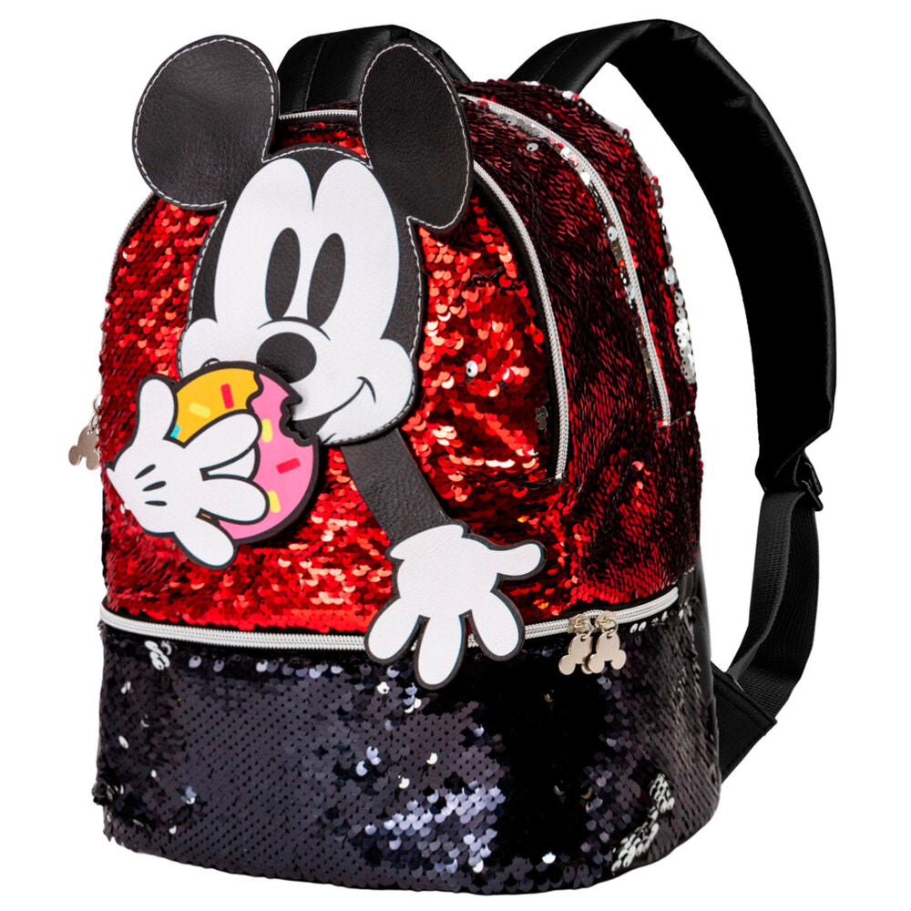 Imagen 1 de Mochila Donut Mickey Disney Lentejuelas 32Cm