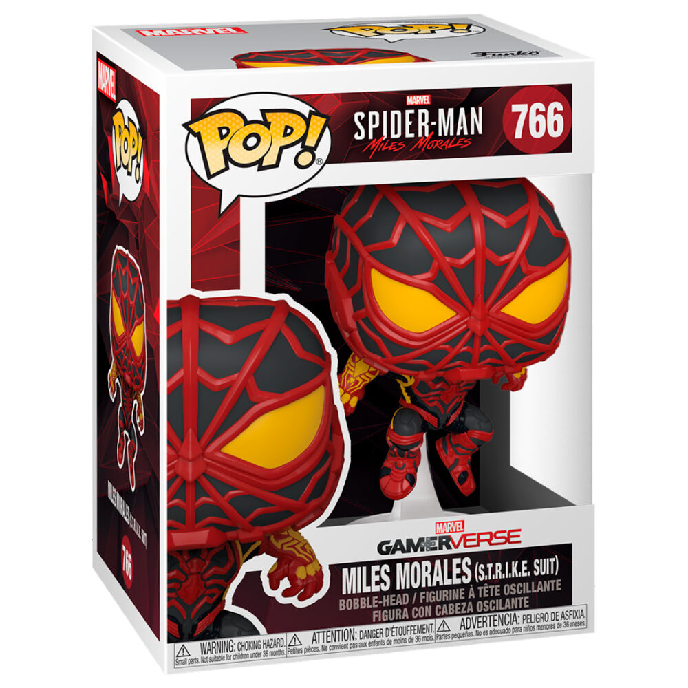 Imagen 2 de Figura Pop Marvel Spiderman Miles Morales S.T.R.I.K.E. Suit