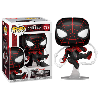 Imagen de Figura Pop Marvel Spiderman Miles Morales Advanced Tech Suit parte de nuestra colección en Espadas y más, sitio oficial.