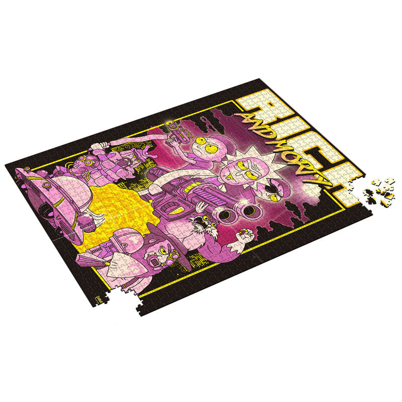 Imagen 1 - Puzzle Retro Poster Rick And Morty 1000Pzs