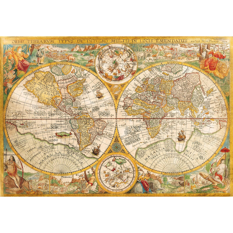 Imagen 1 - Puzzle Mapa Antiguo 2000Pzs